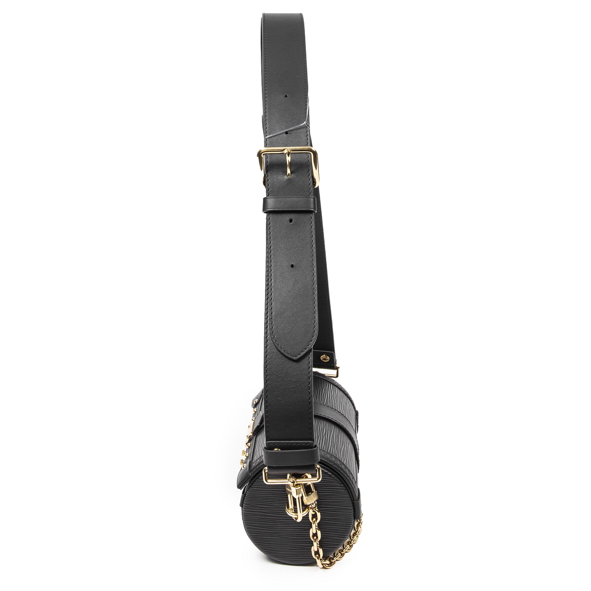 Shoulder Bag Papillon Trunk Black Epi