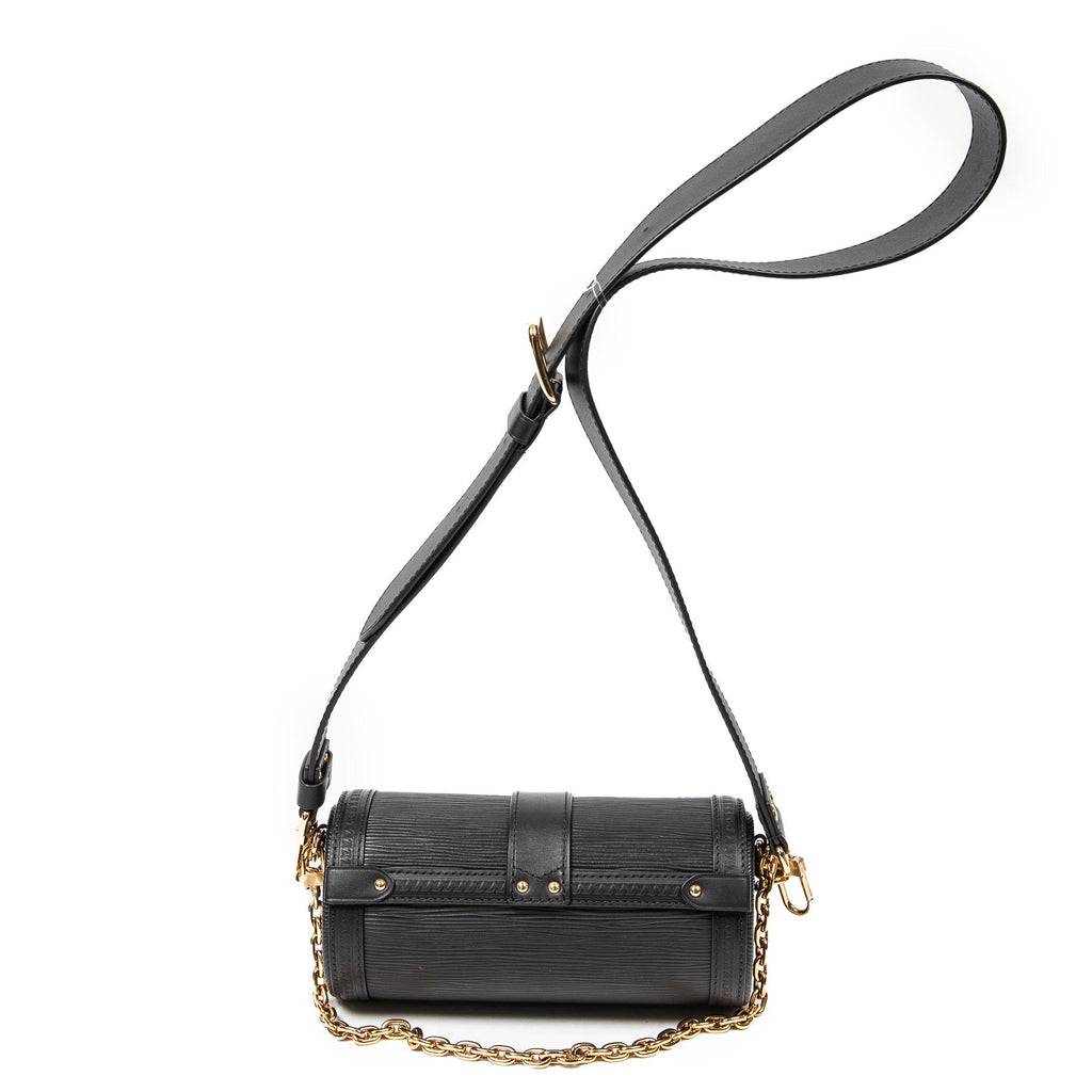 Shoulder Bag Papillon Trunk Black Epi