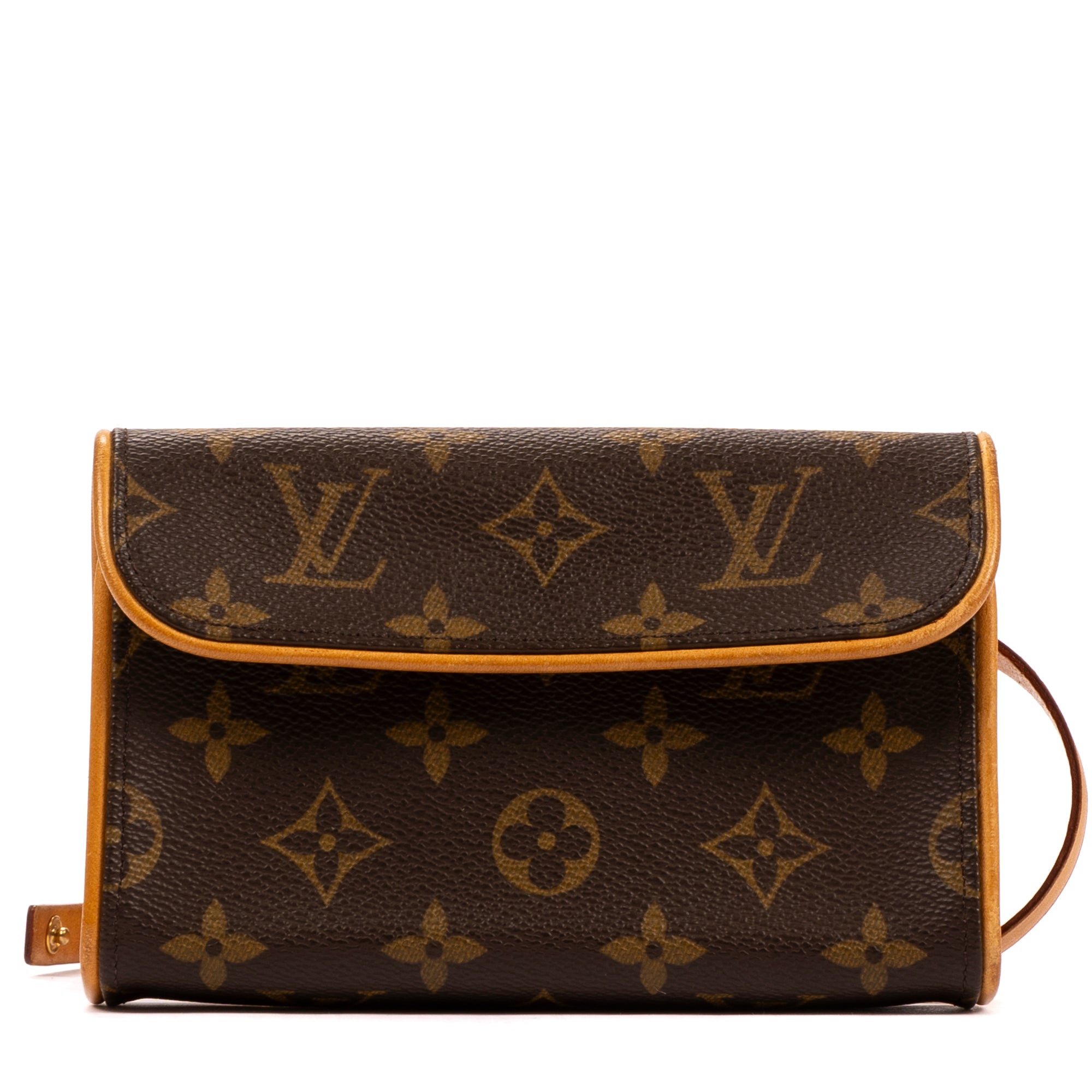 Bolso de hombro Florentine de lona monogram en marrón
