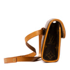Bolso de hombro Florentine de lona monogram en marrón