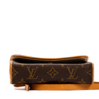 Bolso de hombro Florentine de lona monogram en marrón