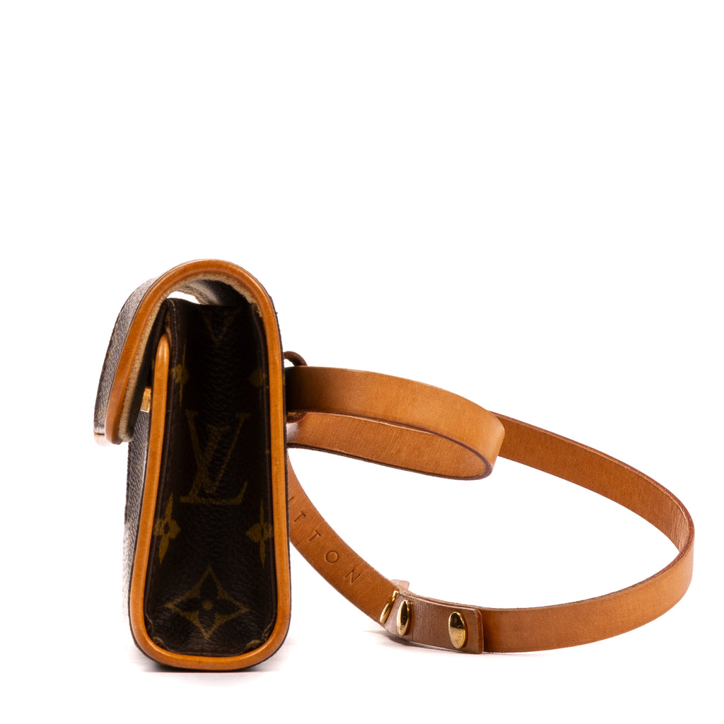 Bolso de Hombro Florentine Lona Monogram Marrón