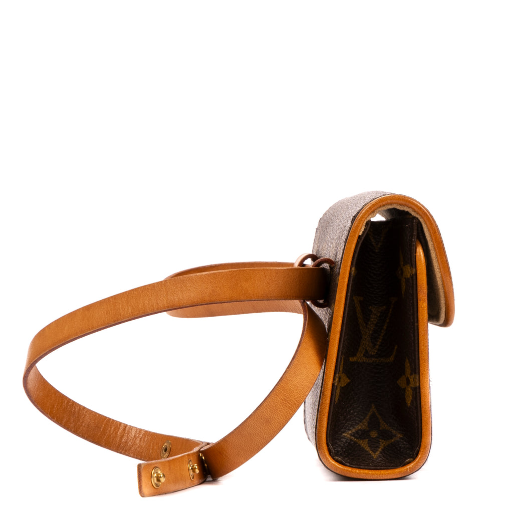 Bolso de Hombro Florentine Lona Monogram Marrón