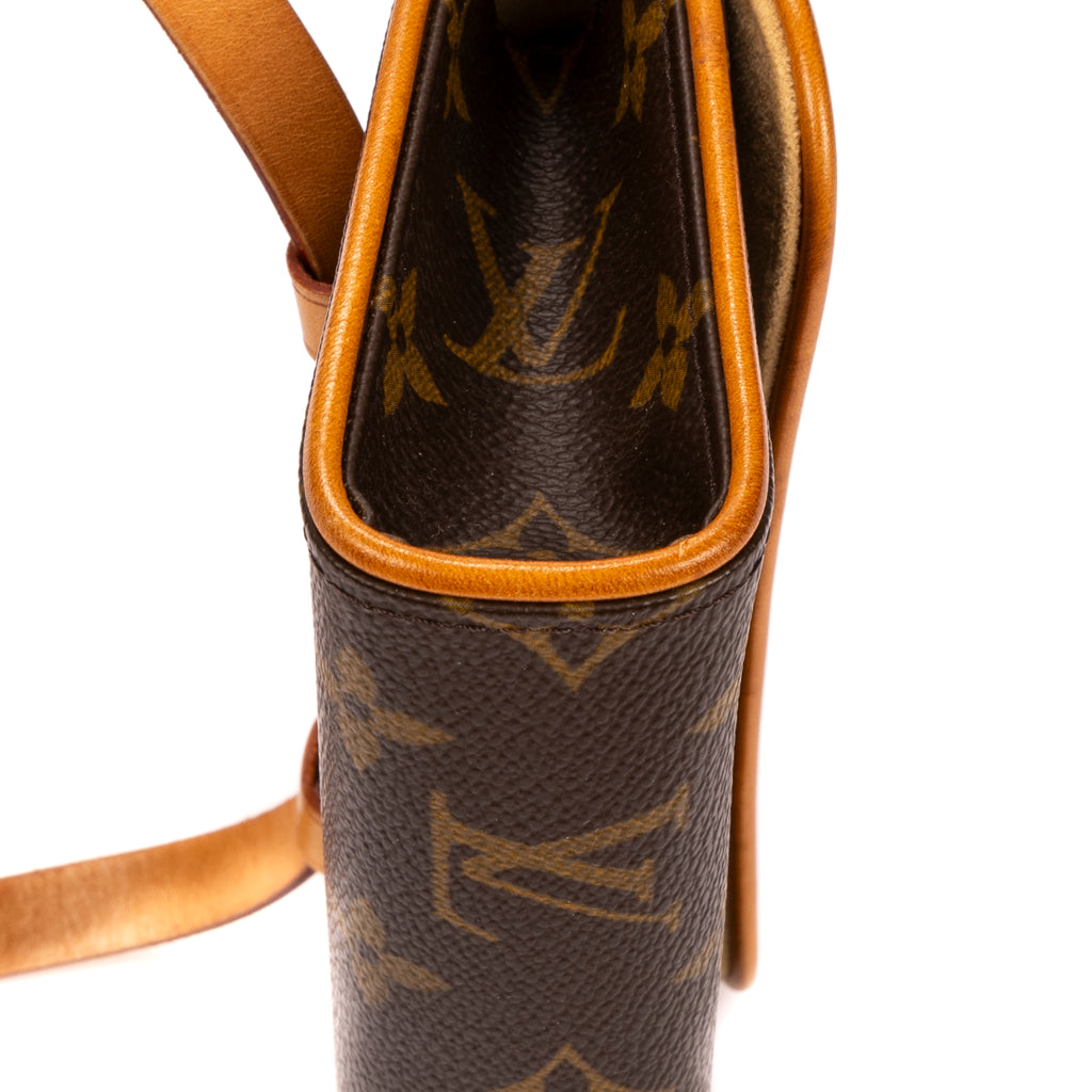 Bolso de Hombro Florentine Lona Monogram Marrón