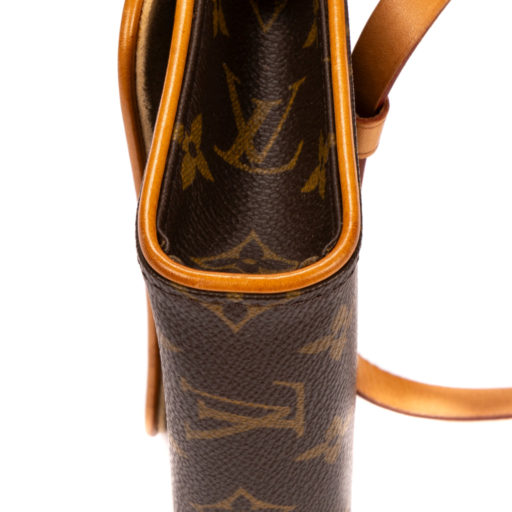Bolso de Hombro Florentine Lona Monogram Marrón
