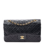 Shoulder Bag Classic Double Flap 26 Black Quilted Calfskin Leather