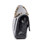 Shoulder Bag Classic Double Flap 26 Black Quilted Calfskin Leather