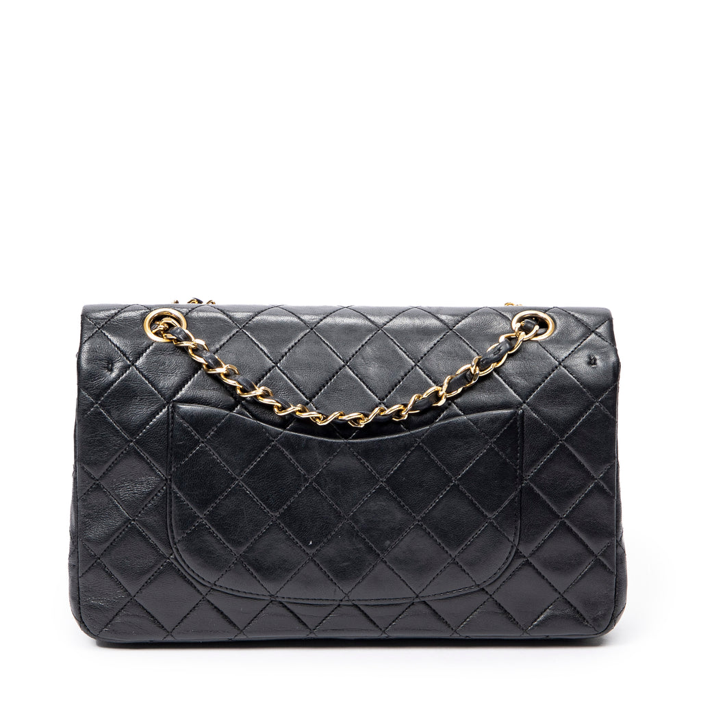 Shoulder Bag Classic Double Flap 26 Black Quilted Calfskin Leather