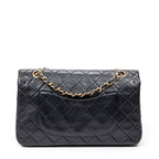 Shoulder Bag Classic Double Flap 26 Black Quilted Calfskin Leather