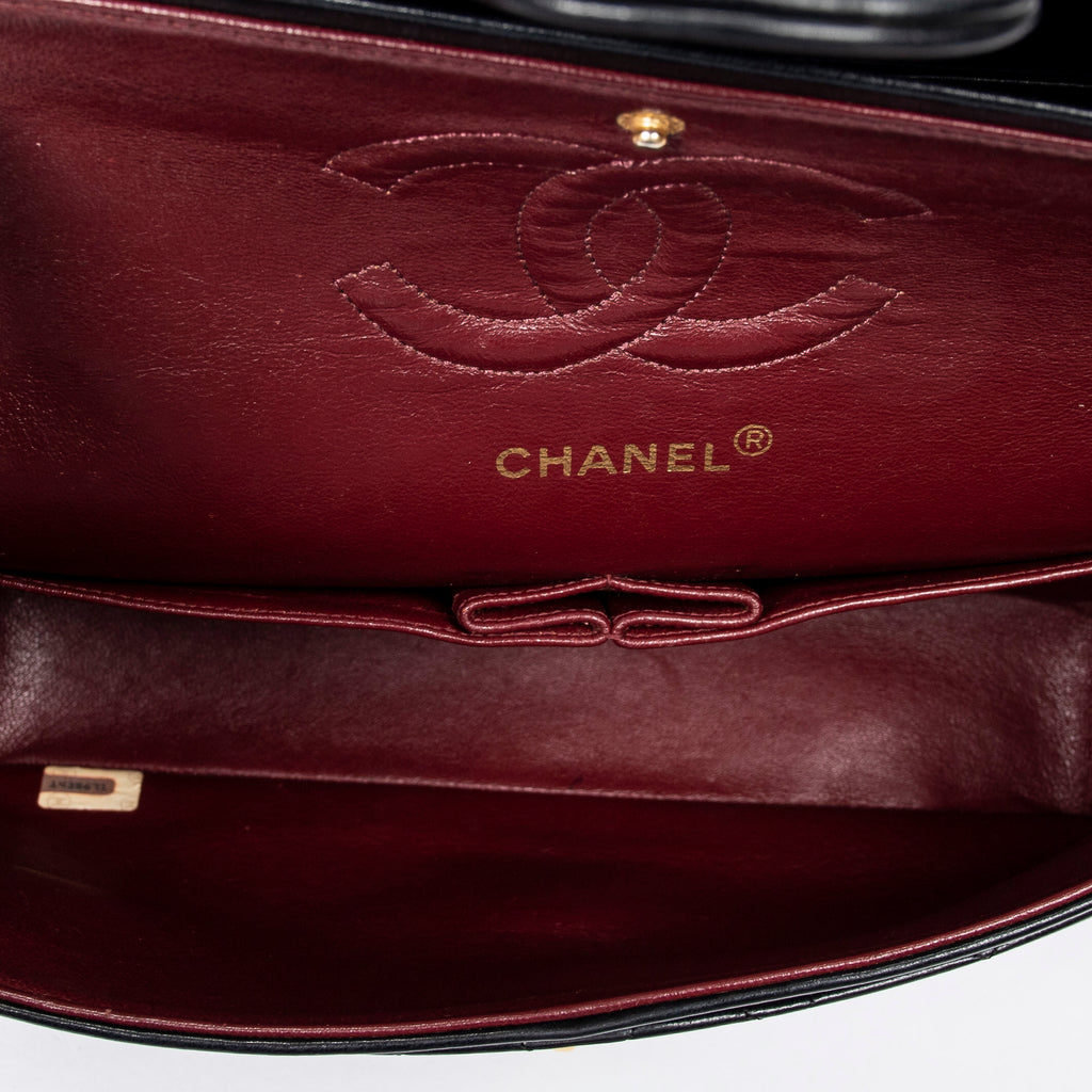 Shoulder Bag Classic Double Flap 26 Black Quilted Calfskin Leather