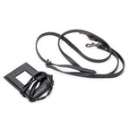 Bolso de Hombro Mini Papier A4 Tote Piel de Borrego Lona Negra