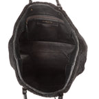 Shoulder Bag Mini Papier A4 Tote Black Shearling Canvas