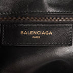 Shoulder Bag Mini Papier A4 Tote Black Shearling Canvas