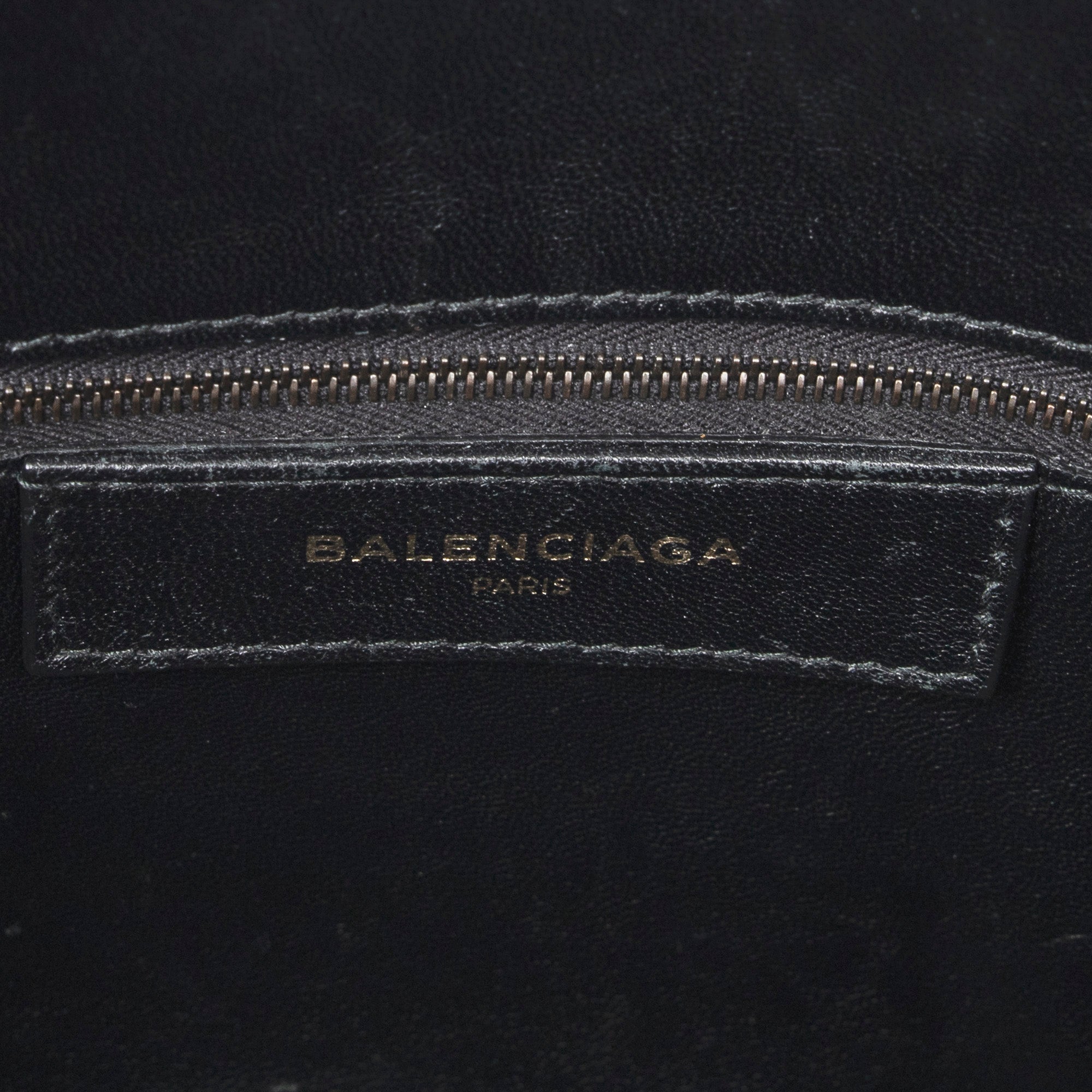 Bolso de Hombro Mini Papier A4 Tote Piel de Borrego Lona Negra