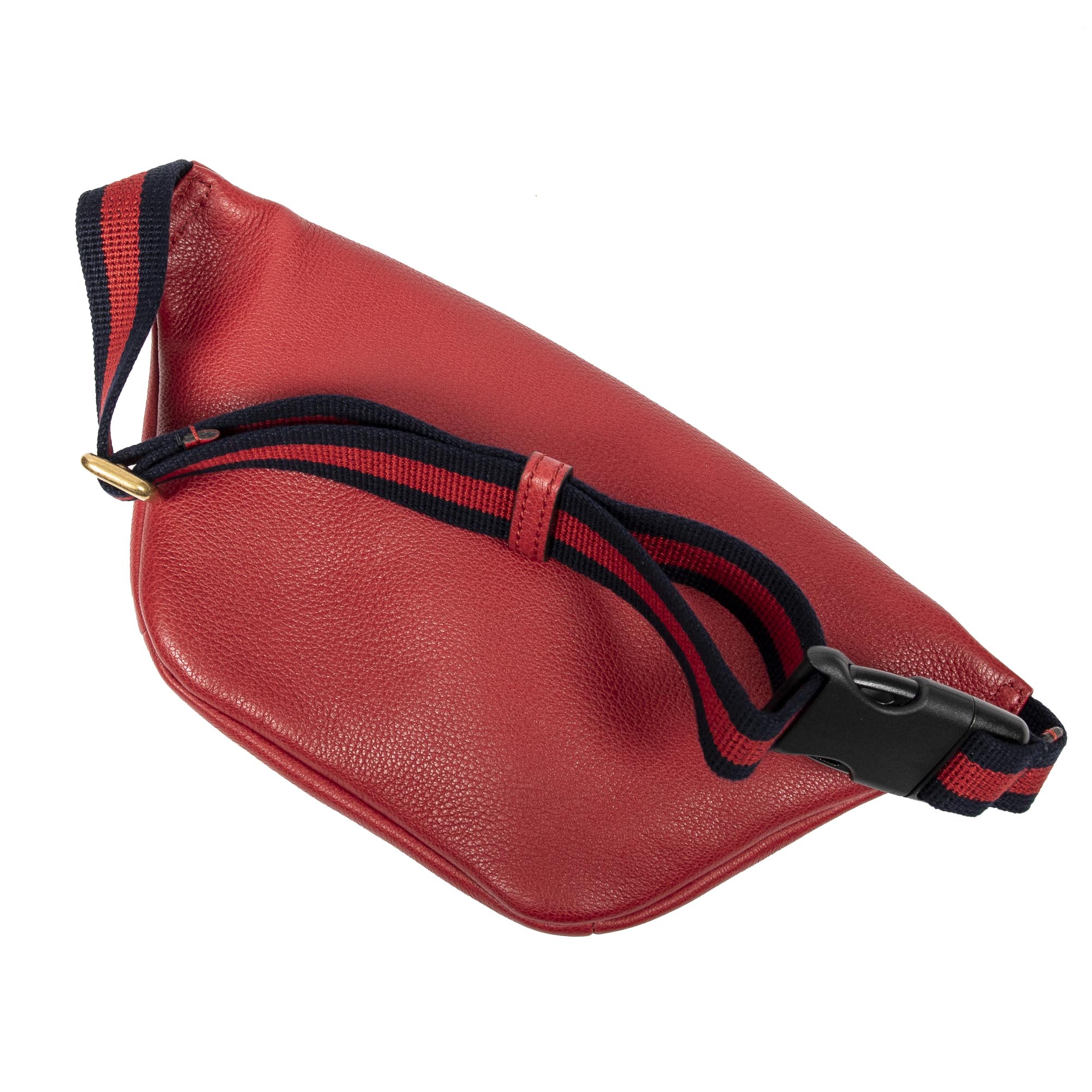 Shoulder Bag Waist Bag Red Logo Print Leather