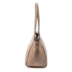 Shoulder Bag Medium Shoulder Tote Beige Grained Leather