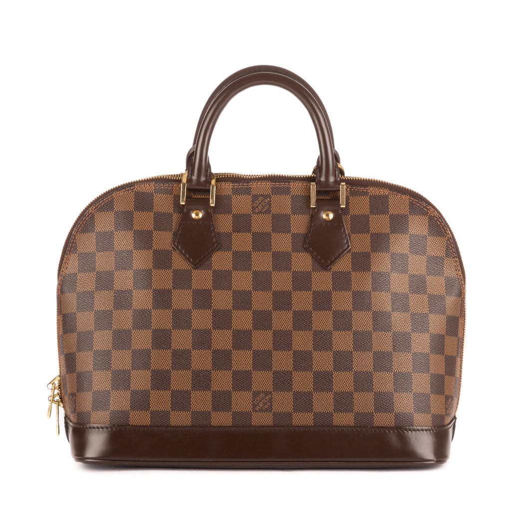 Handbag Alma PM Brown Damier Ebene