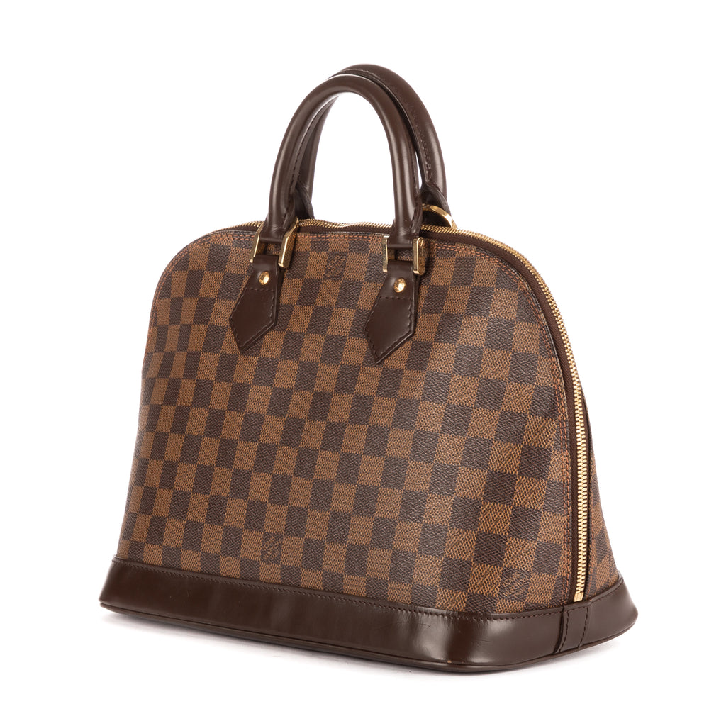Handbag Alma PM Brown Damier Ebene