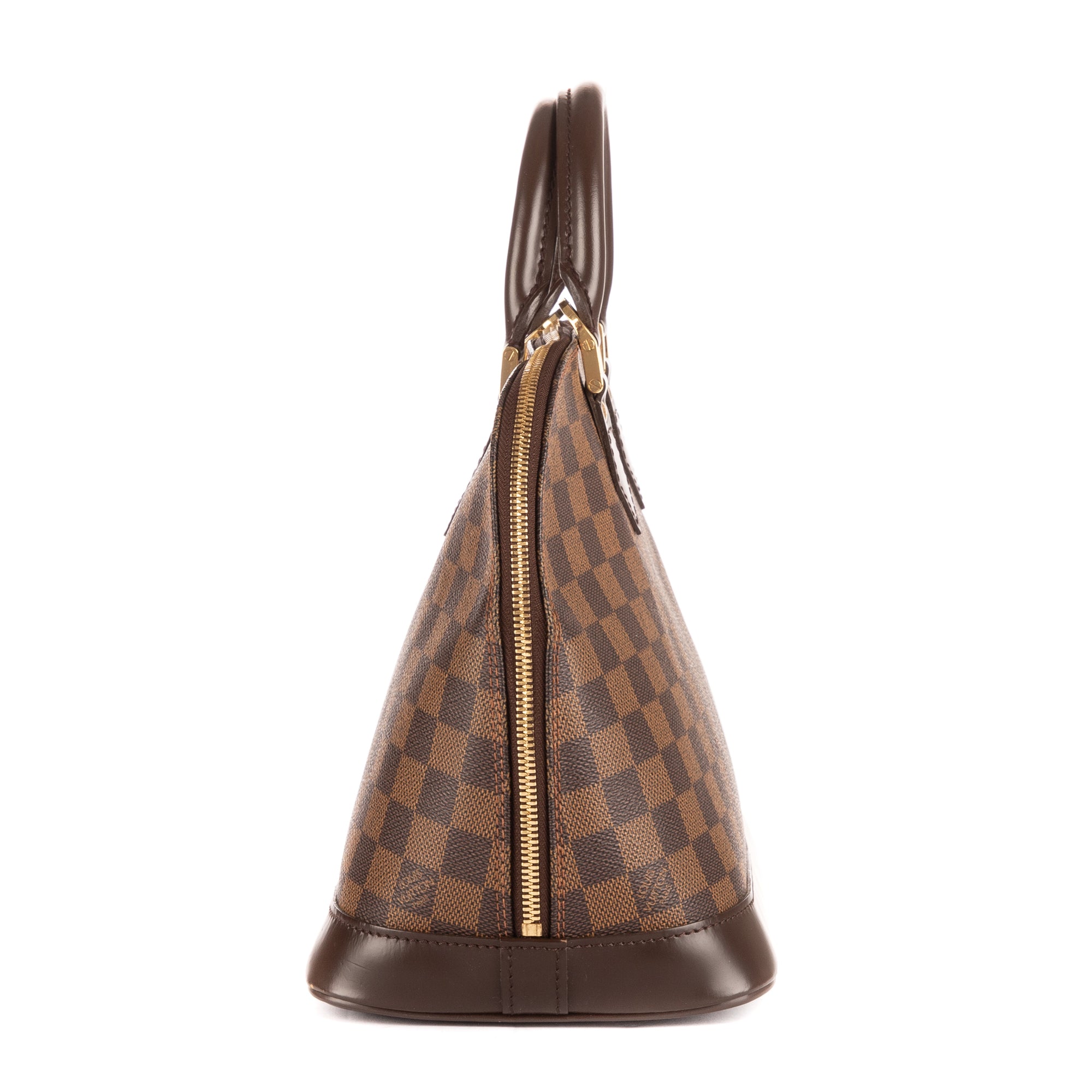 Handbag Alma PM Brown Damier Ebene