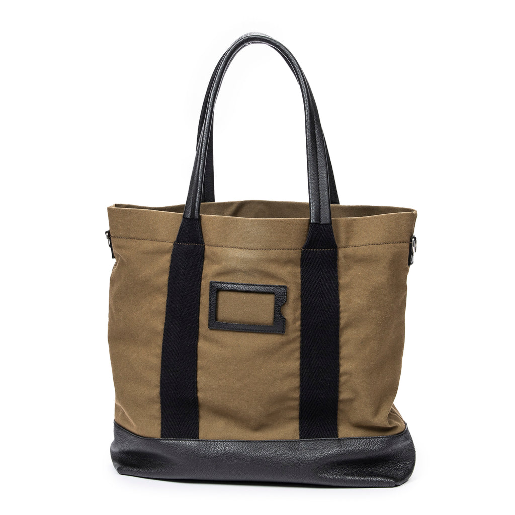 Shoulder Bag Large Surplus Tote Khaki Green Canvas