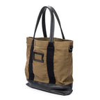 Shoulder Bag Large Surplus Tote Khaki Green Canvas