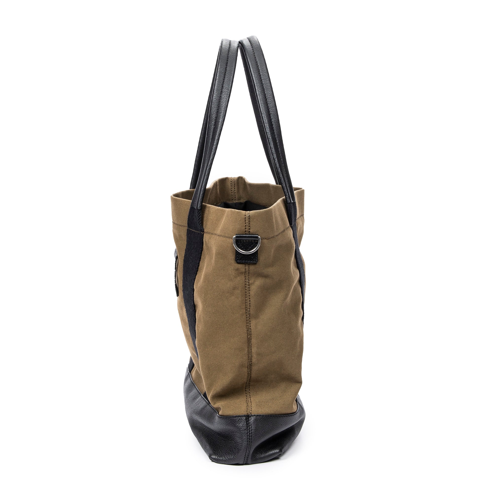 Shoulder Bag Large Surplus Tote Khaki Green Canvas