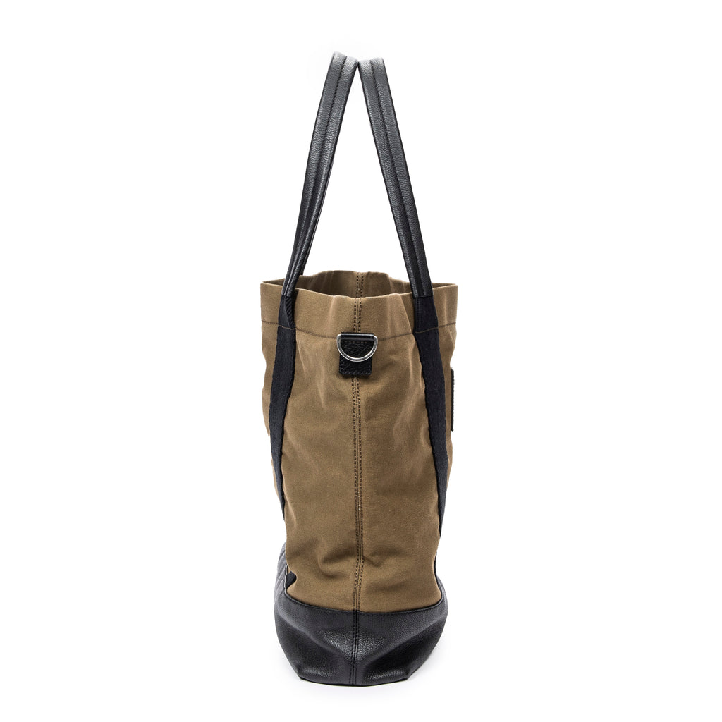Shoulder Bag Large Surplus Tote Khaki Green Canvas