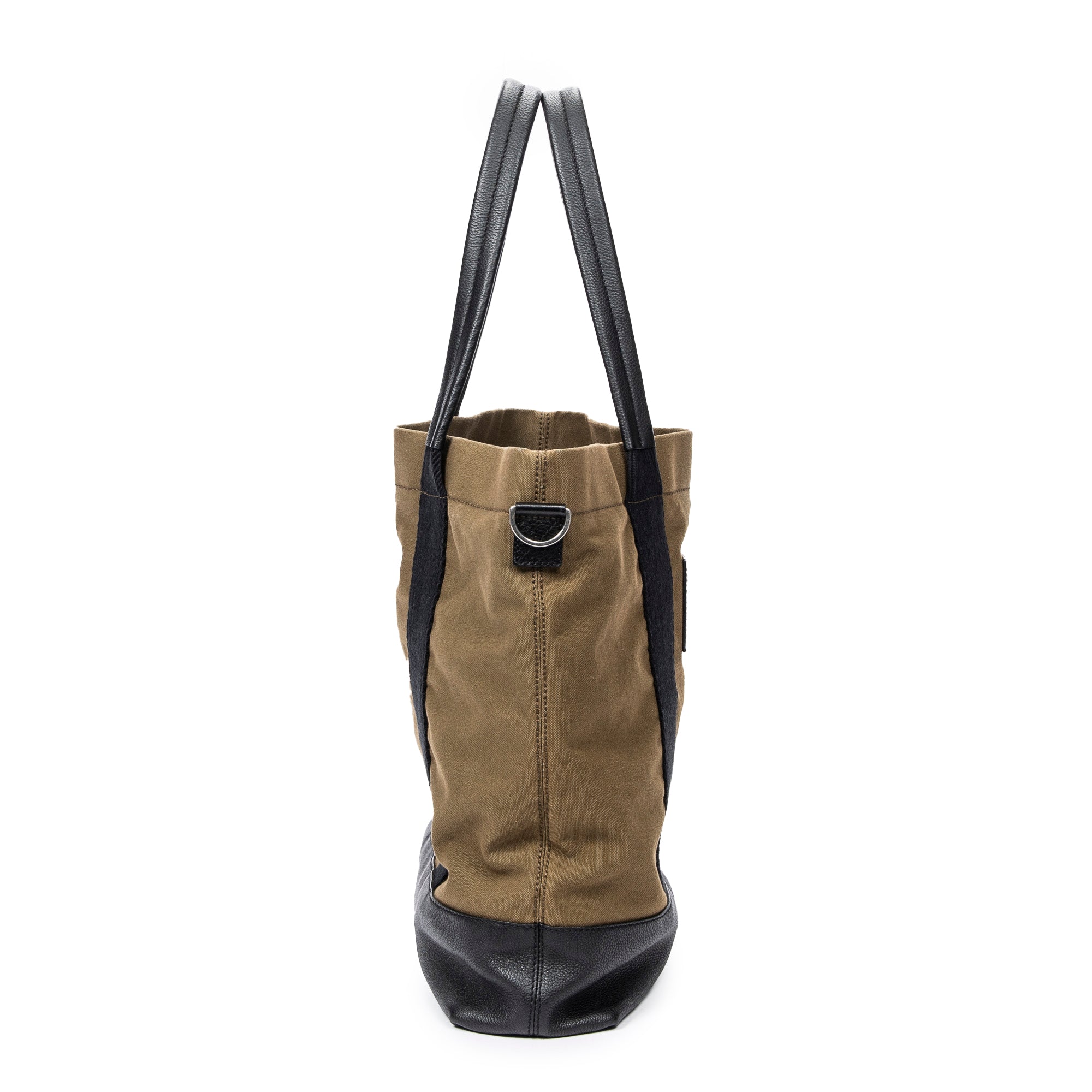 Shoulder Bag Large Surplus Tote Khaki Green Canvas