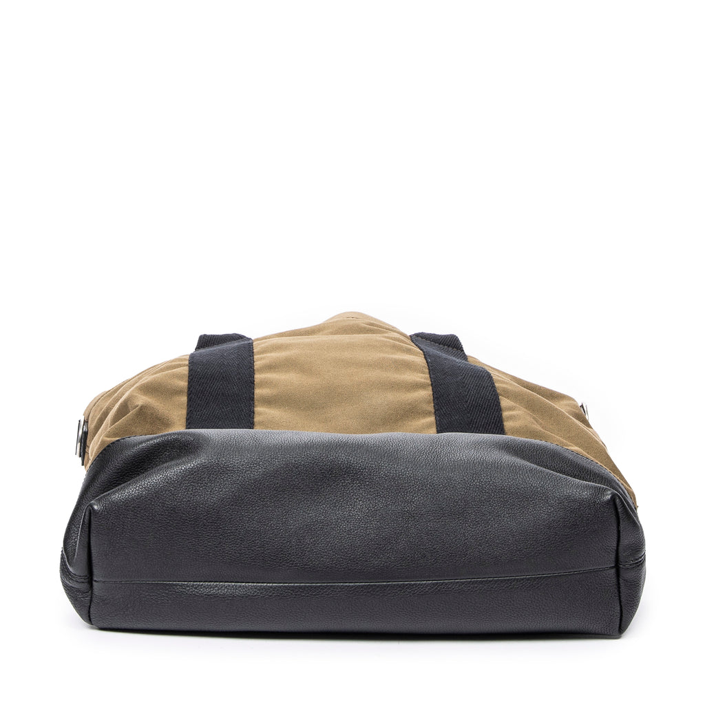 Shoulder Bag Large Surplus Tote Khaki Green Canvas