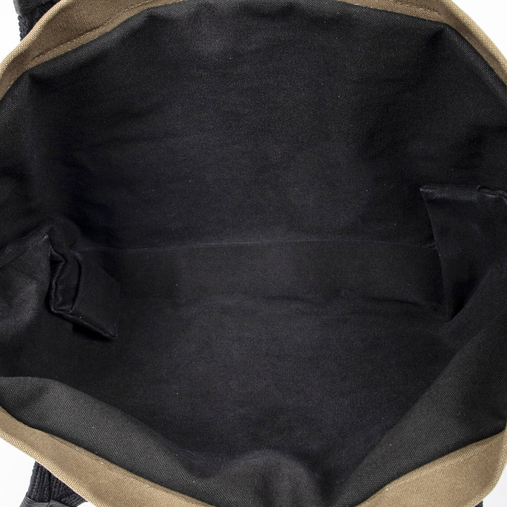 Shoulder Bag Large Surplus Tote Khaki Green Canvas