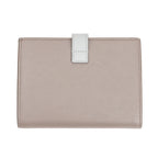 Wallet Medium Bicolor Strap Wallet Pebble Textured Leather