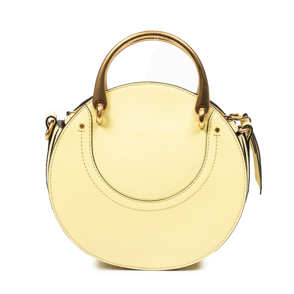 Shoulder Bag Small Pixie Crossbody Yellow Suede Leather