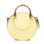 Shoulder Bag Small Pixie Crossbody Yellow Suede Leather