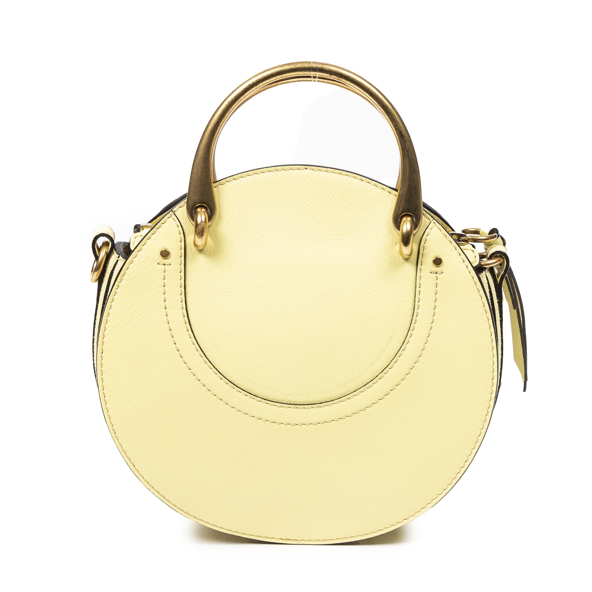 Shoulder Bag Small Pixie Crossbody Yellow Suede Leather