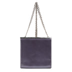Shoulder Bag Small Frame Bag Purple Smooth Calfskin Leather