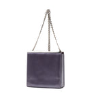Shoulder Bag Small Frame Bag Purple Smooth Calfskin Leather