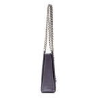 Shoulder Bag Small Frame Bag Purple Smooth Calfskin Leather