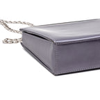 Shoulder Bag Small Frame Bag Purple Smooth Calfskin Leather