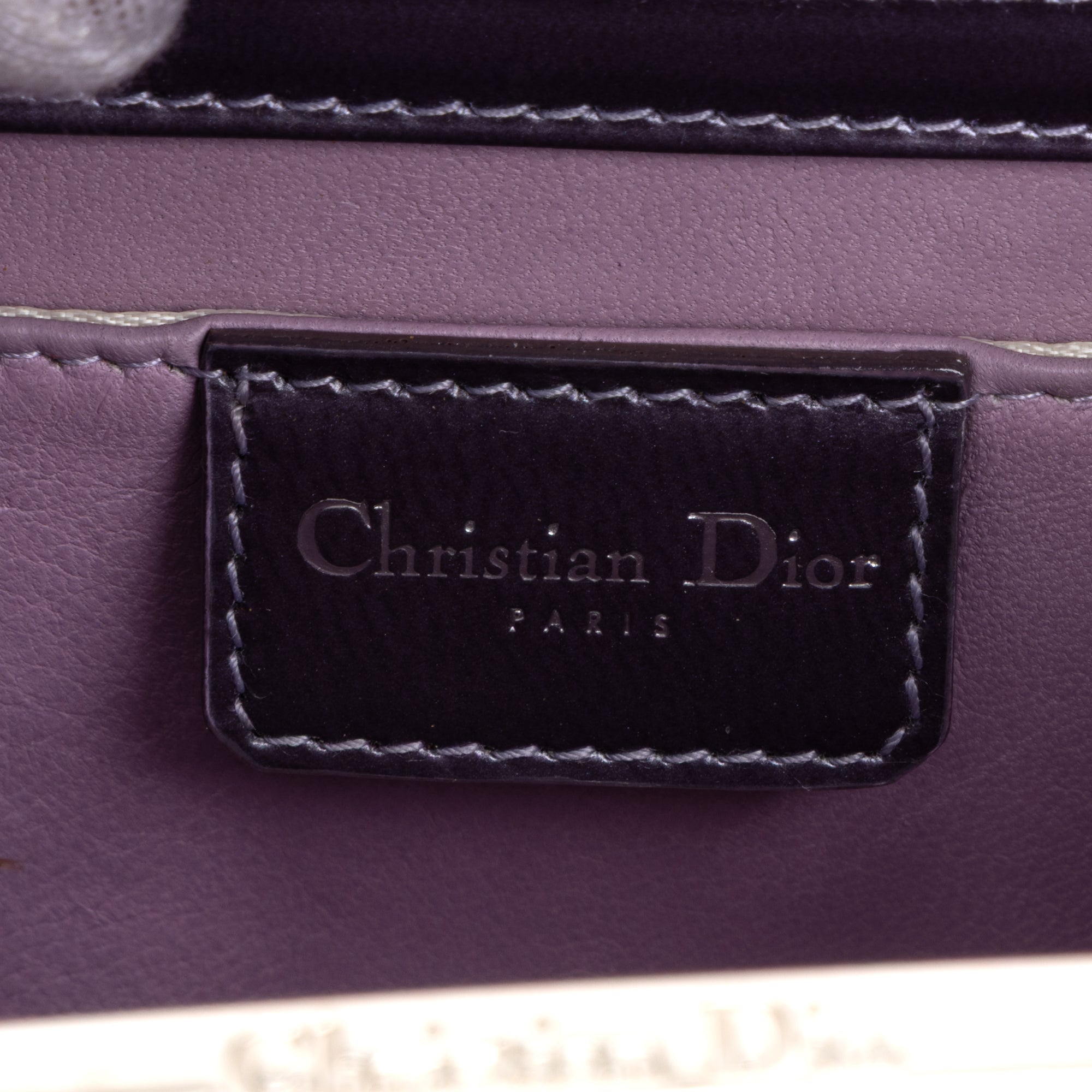 Shoulder Bag Small Frame Bag Purple Smooth Calfskin Leather