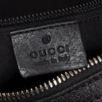 Shoulder Bag Round Messenger Black Monogrammed Canvas