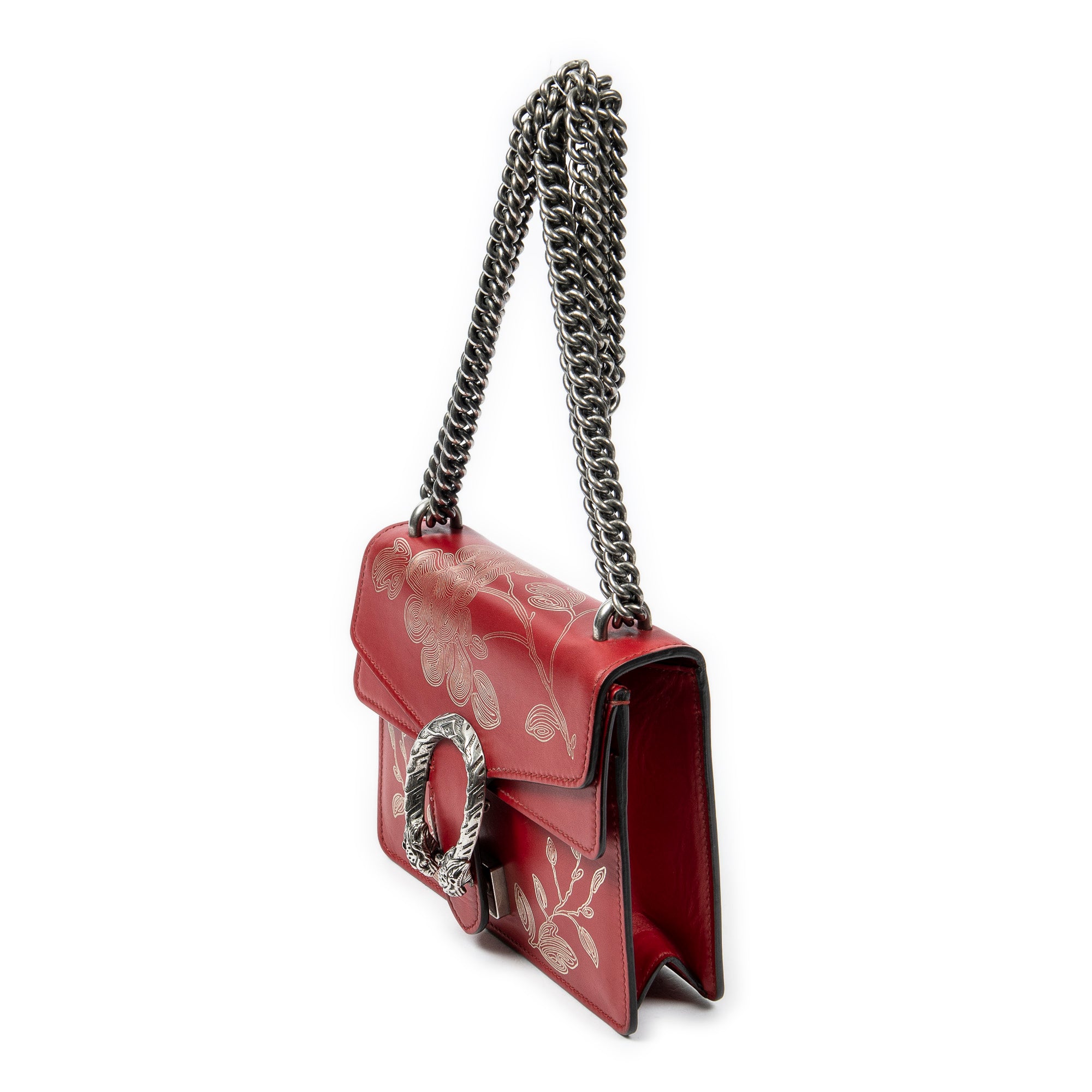 Shoulder Bag Ltd. Ed. Medium Chinese New Year Collection Dionysus Red Smooth Leather