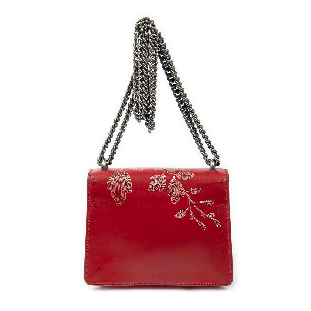 Shoulder Bag Ltd. Ed. Medium Chinese New Year Collection Dionysus Red Smooth Leather