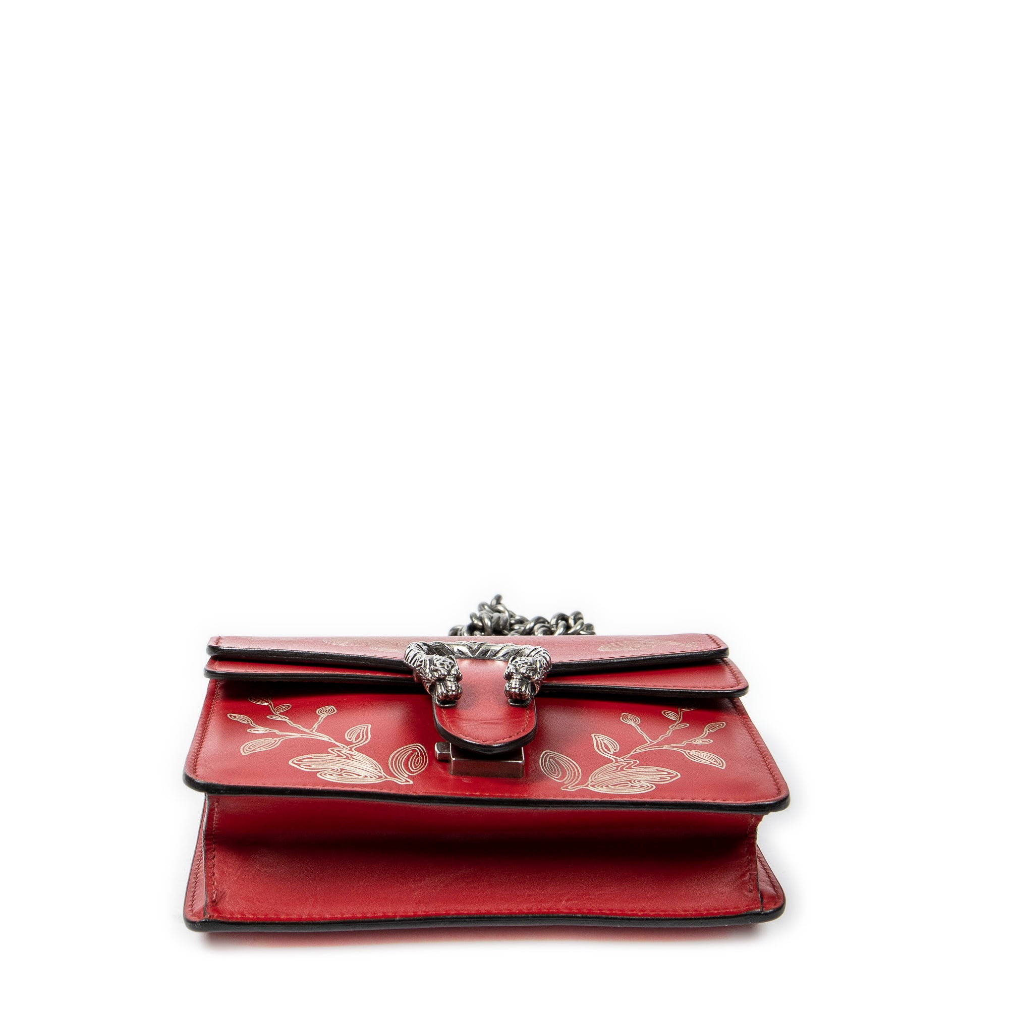 Shoulder Bag Ltd. Ed. Medium Chinese New Year Collection Dionysus Red Smooth Leather