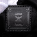 Handbag Zip Clutch Bag Black Visetos Coated Canvas