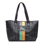 Shoulder Bag Princess Lion Shopper Tote Black Visetos Coated Canvas