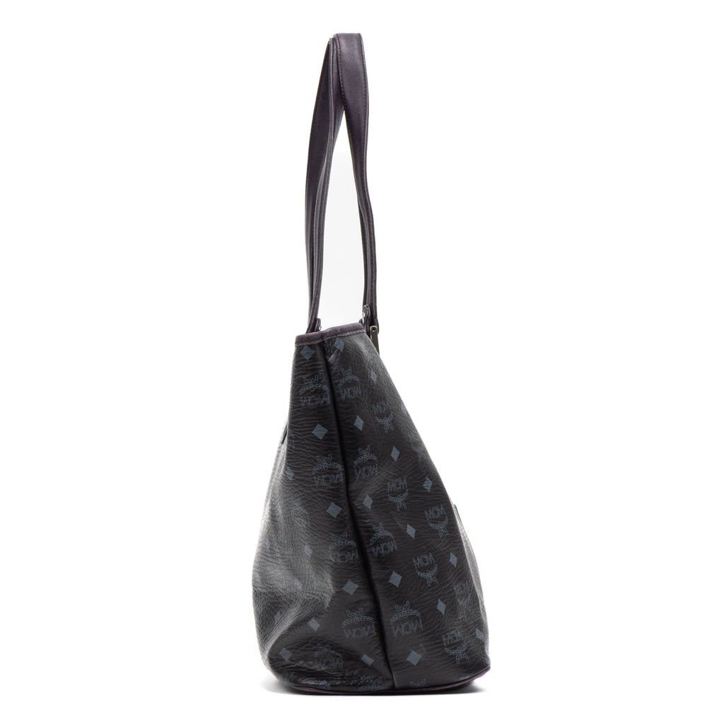 Shoulder Bag Princess Lion Shopper Tote Black Visetos Coated Canvas