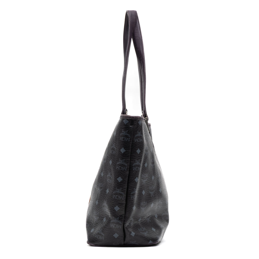 Shoulder Bag Princess Lion Shopper Tote Black Visetos Coated Canvas