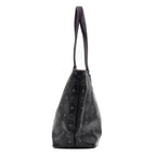Shoulder Bag Princess Lion Shopper Tote Black Visetos Coated Canvas