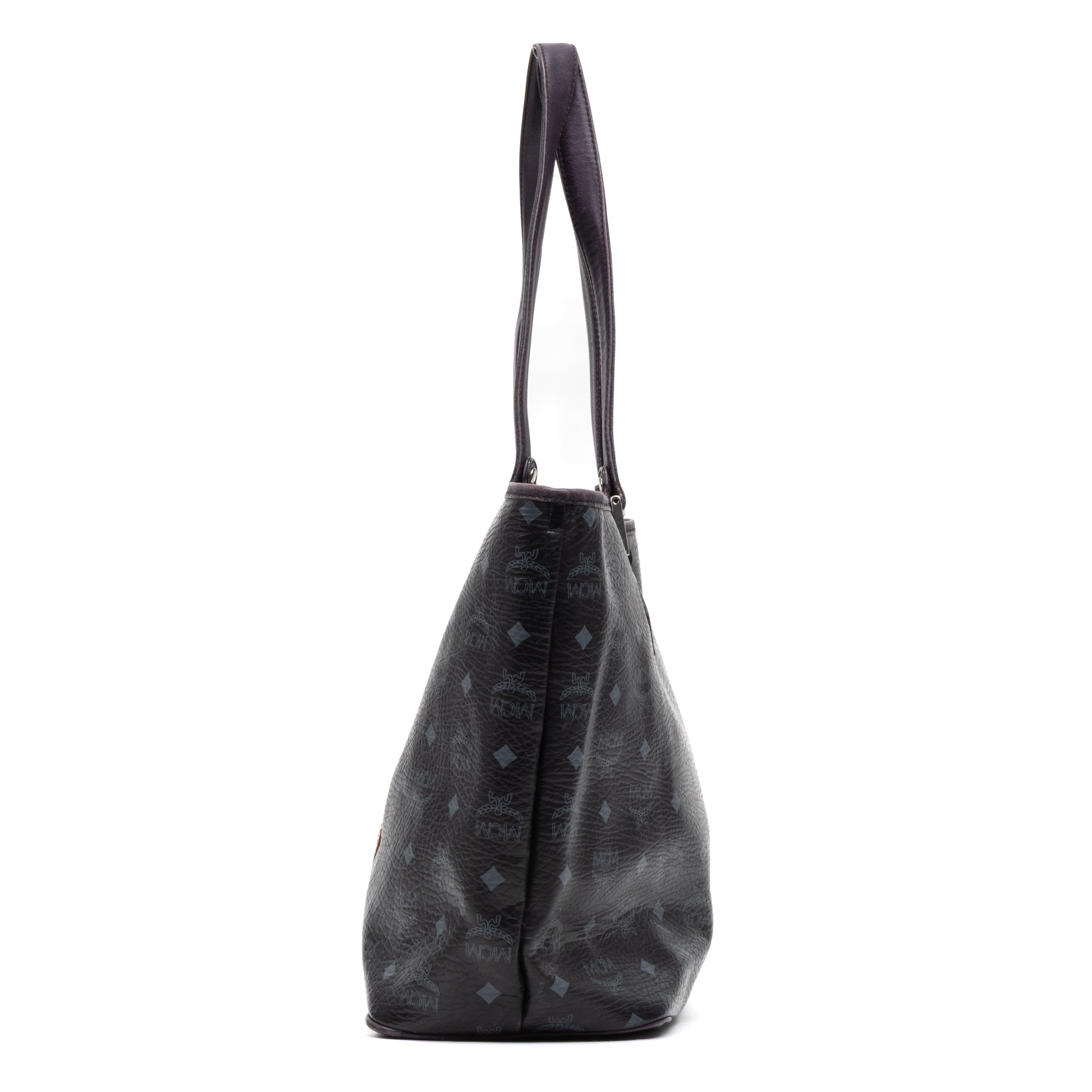 Shoulder Bag Princess Lion Shopper Tote Black Visetos Coated Canvas