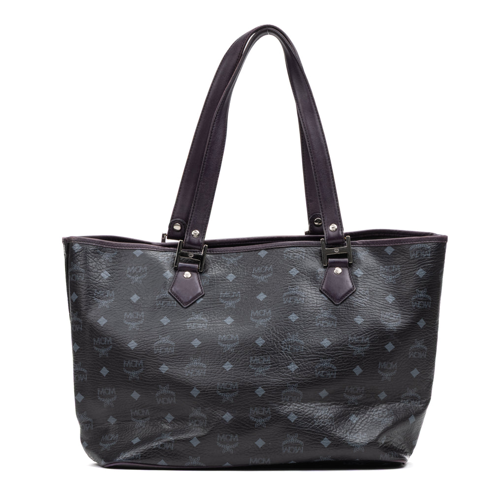 Shoulder Bag Princess Lion Shopper Tote Black Visetos Coated Canvas
